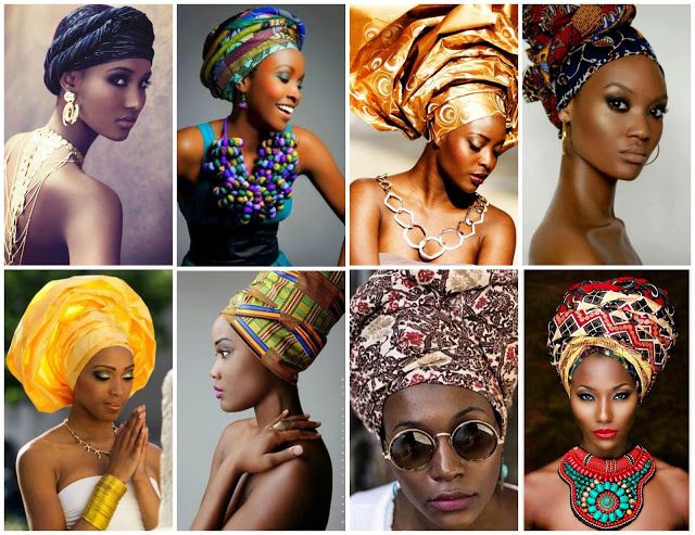 Resultado de imagem para turbantes moda africa